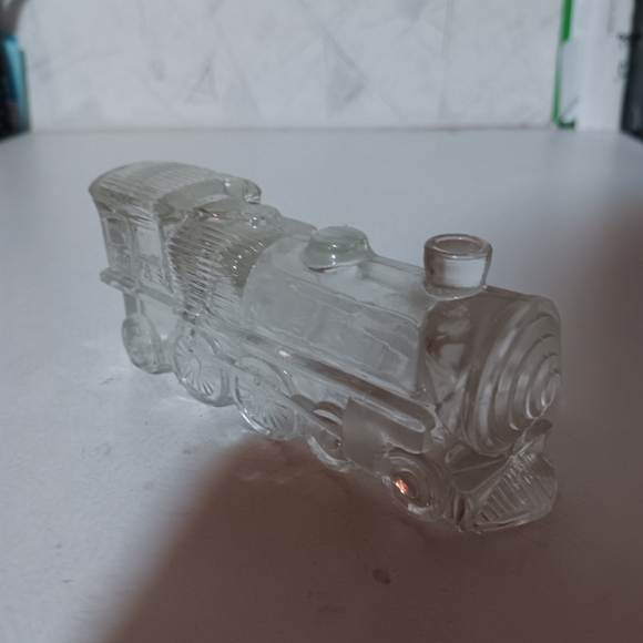 !!!Vintage 1930-40s glass candy container in the shape of a Train Locomotive - Picture 2 of 6